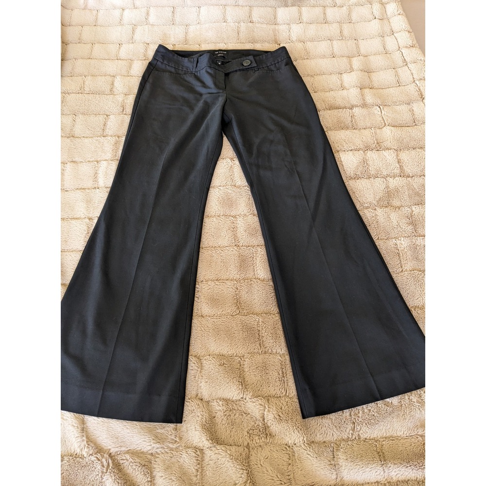 The Limited Drew Fit Black Wide Leg Dress Pants Trousers Size 10R MAVN0298